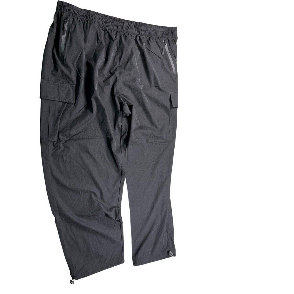 Zerdocean Women's 4X Black Cargo Jogger Pants Lightweight Utility Athleisure